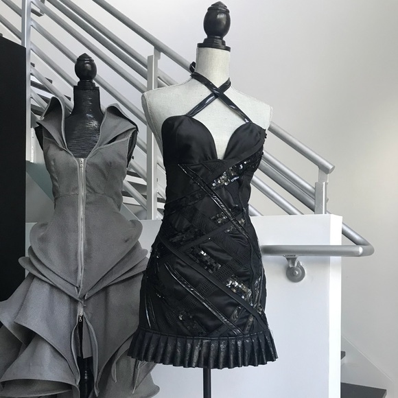 ONE OF A KIND Black Sequin Dress - Picture 2 of 7