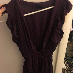 Deep purple cute romper