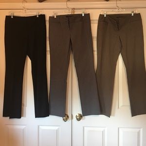 Lot of 3 The Limited pants- size 8 and 6