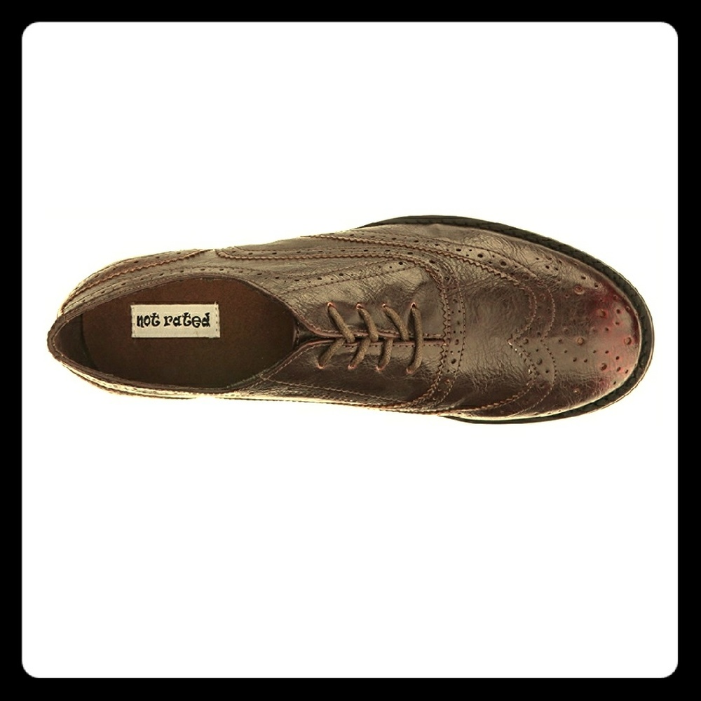 NWT NOT RATED WINE OXFORDS SIZE 8