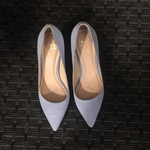 Blue suede Marc fisher heels