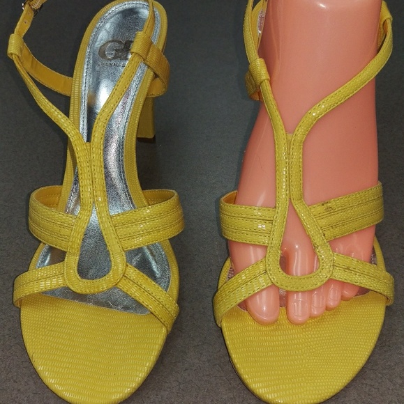 New Gianna Bini 9W autumn yellow 3.5 inch heel - Picture 2 of 8