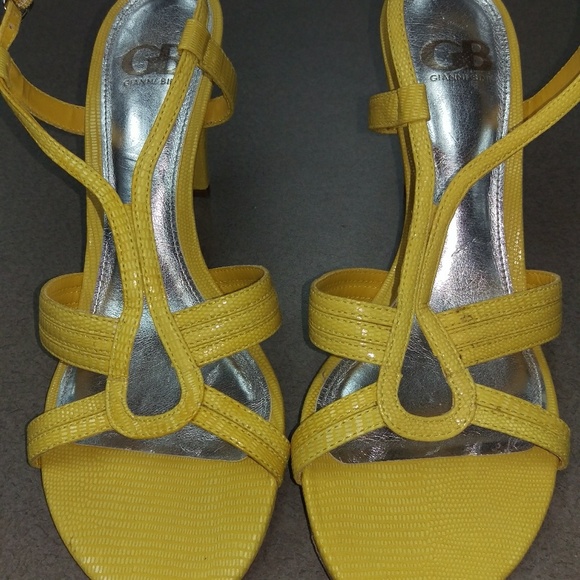 New Gianna Bini 9W autumn yellow 3.5 inch heel - Picture 3 of 8