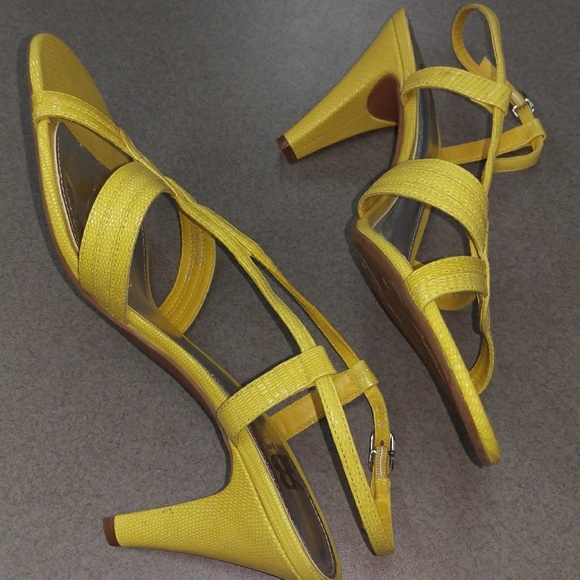 New Gianna Bini 9W autumn yellow 3.5 inch heel - Picture 4 of 8