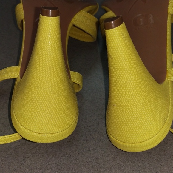 New Gianna Bini 9W autumn yellow 3.5 inch heel - Picture 5 of 8