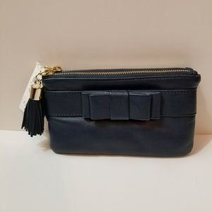 Ann Taylor Small Navy Blue Clutch