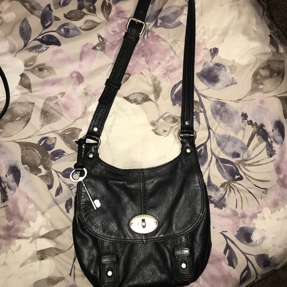 Black Fossil Purse