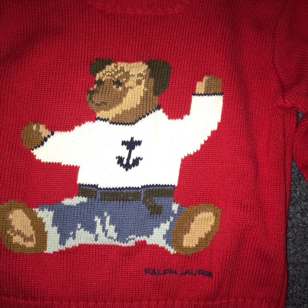 KIDS RL POLO SWEATER 💯% COTTON SZ: 4/5 LIKE NEW‼️ - Picture 4 of 6
