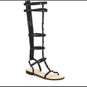 REBECCA MINKOFF GISELLE STUDDED GLADIATOR SANDALS
