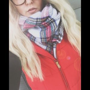 Chaps Quilted Red Vest