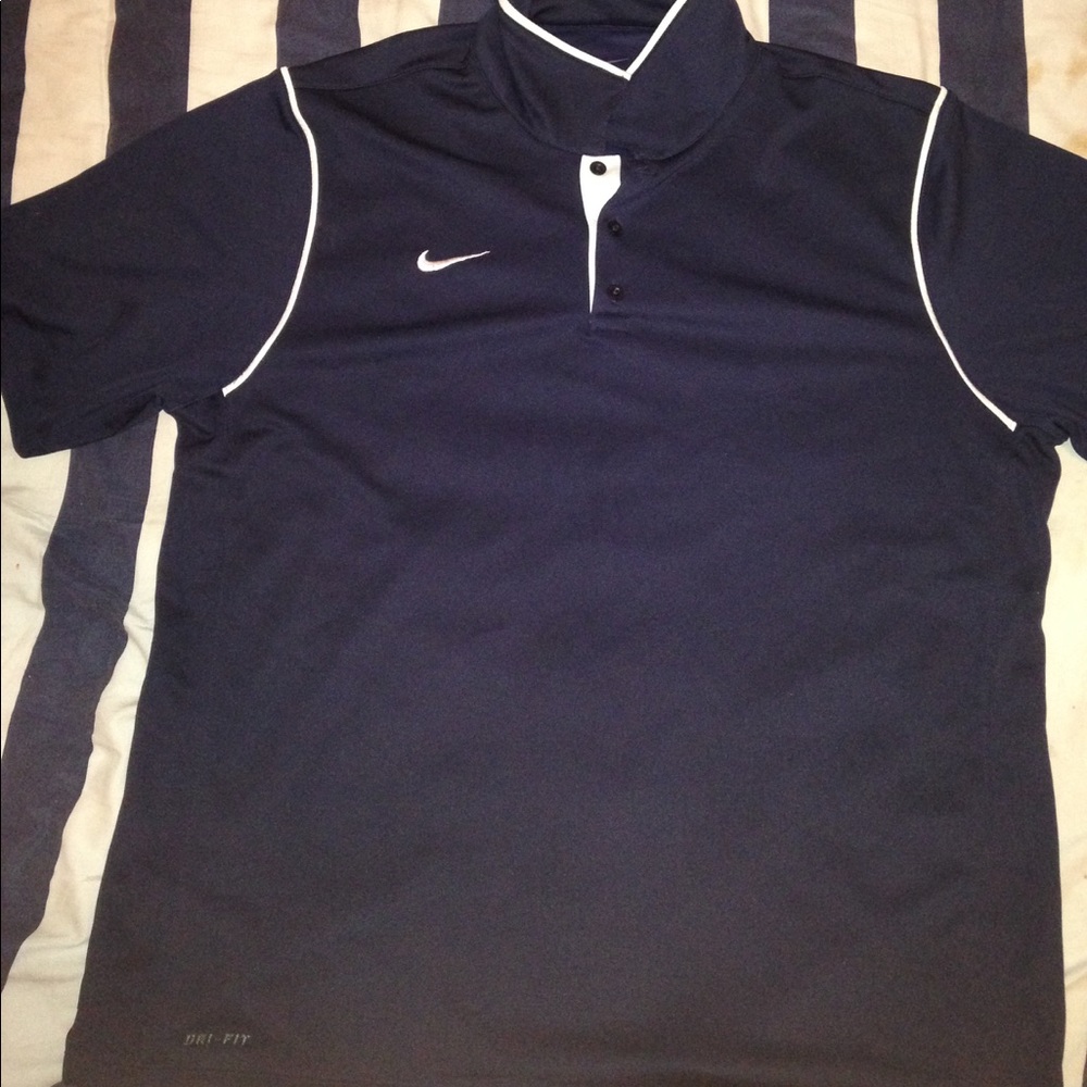 Nike Dri-Fit Navy Blue Polo
