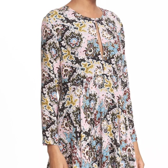 (A.L.C.) NWT. Pink Silk A-Line Asymmetric Dress - Picture 2 of 8