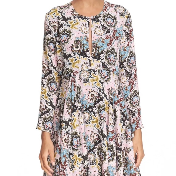 (A.L.C.) NWT. Pink Silk A-Line Asymmetric Dress - Picture 3 of 8