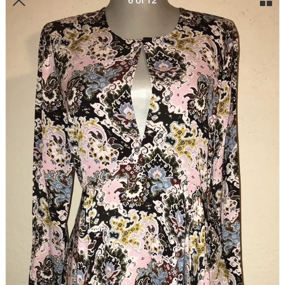 (A.L.C.) NWT. Pink Silk A-Line Asymmetric Dress - Picture 5 of 8