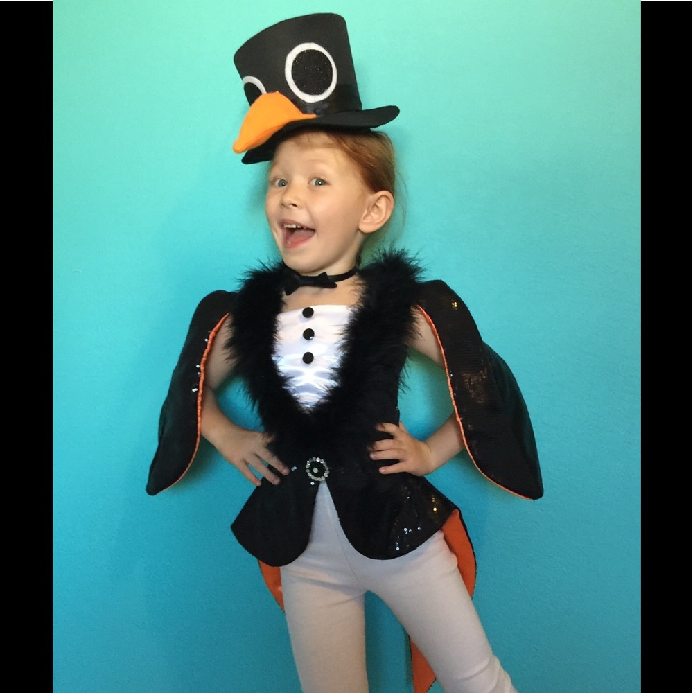 Girls sequin penguin costume Custom made!