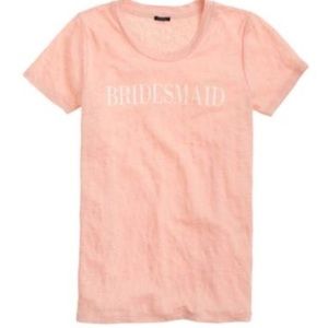 J. Crew linen bridesmaid tee