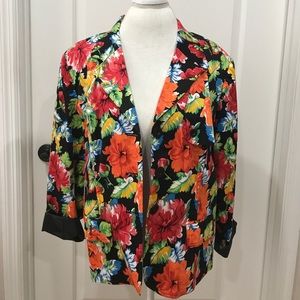 Women's floral blazer