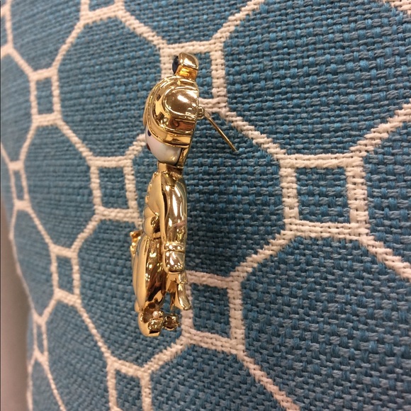 VINTAGE IG sultan gold and enamel brooch - Picture 2 of 7