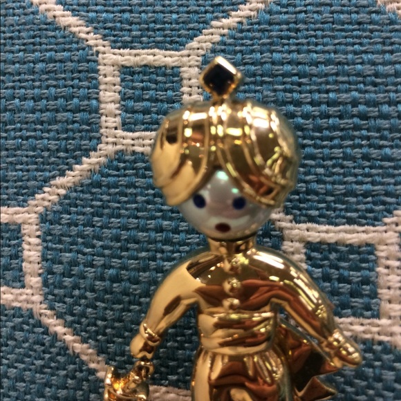 VINTAGE IG sultan gold and enamel brooch - Picture 3 of 7