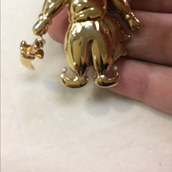 VINTAGE IG sultan gold and enamel brooch - Picture 7 of 7
