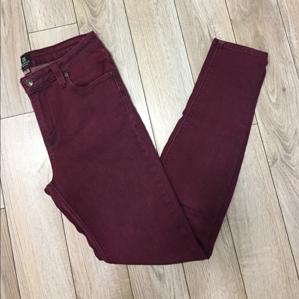 Just Black burgundy skinnies