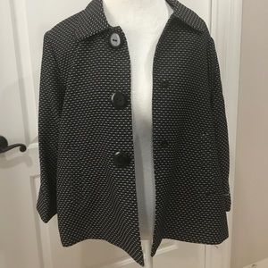 NBW Women's black and white blazer