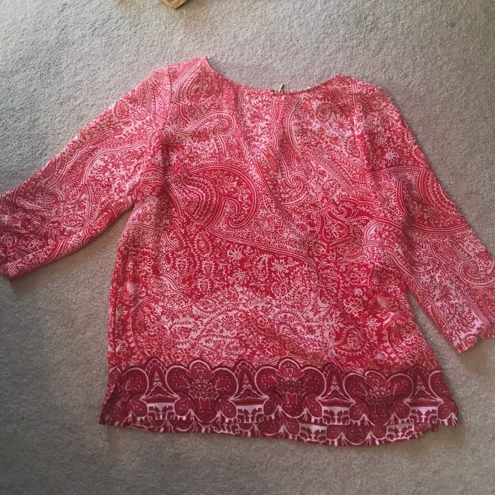 Red blouse