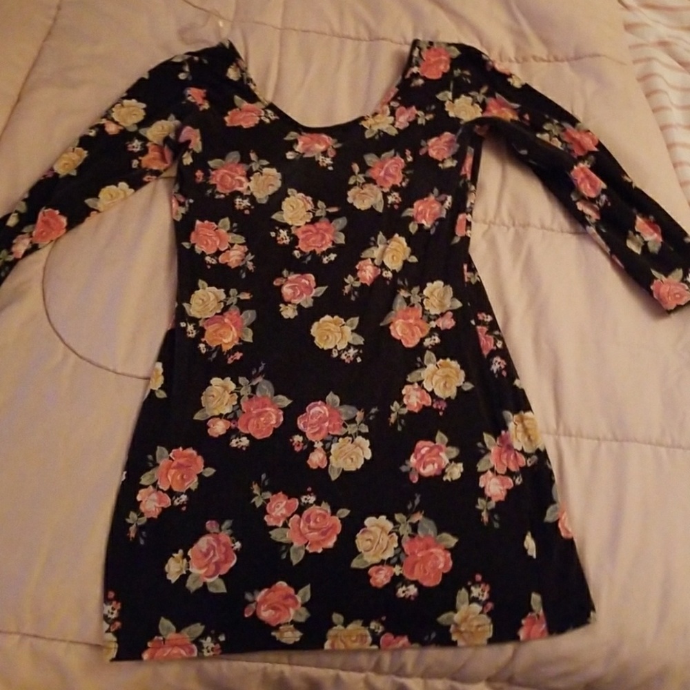 Fitted floral Long sleeve top