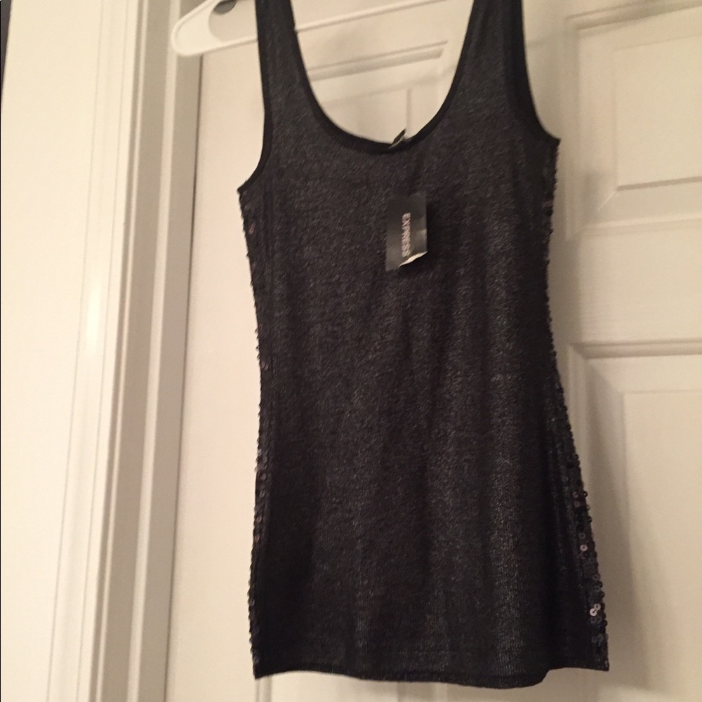 Black sequin top - Picture 2 of 3