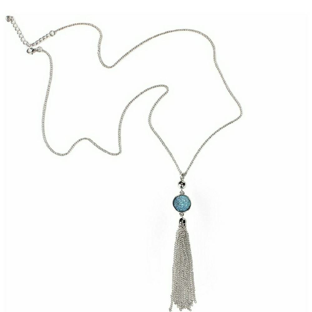 Long Chain Tassel Necklace