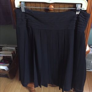 Fully lined silk skirt