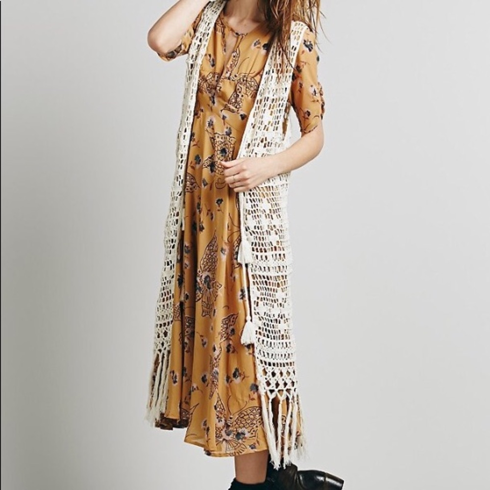 Free People Crochet Vest