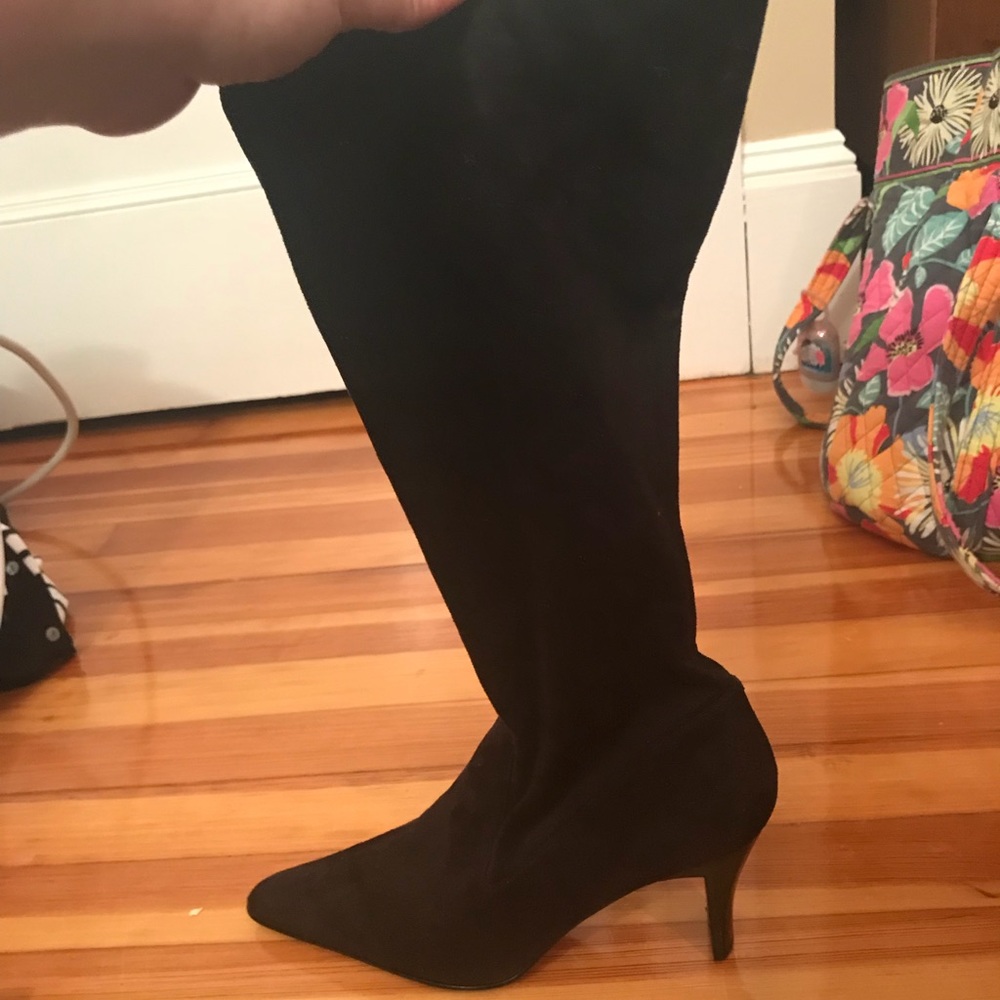 Anne Klein faux suede boots