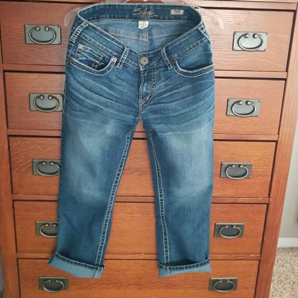 Denim capris