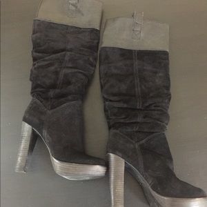 Bcbg Maxazria Suade  and leather platform boots