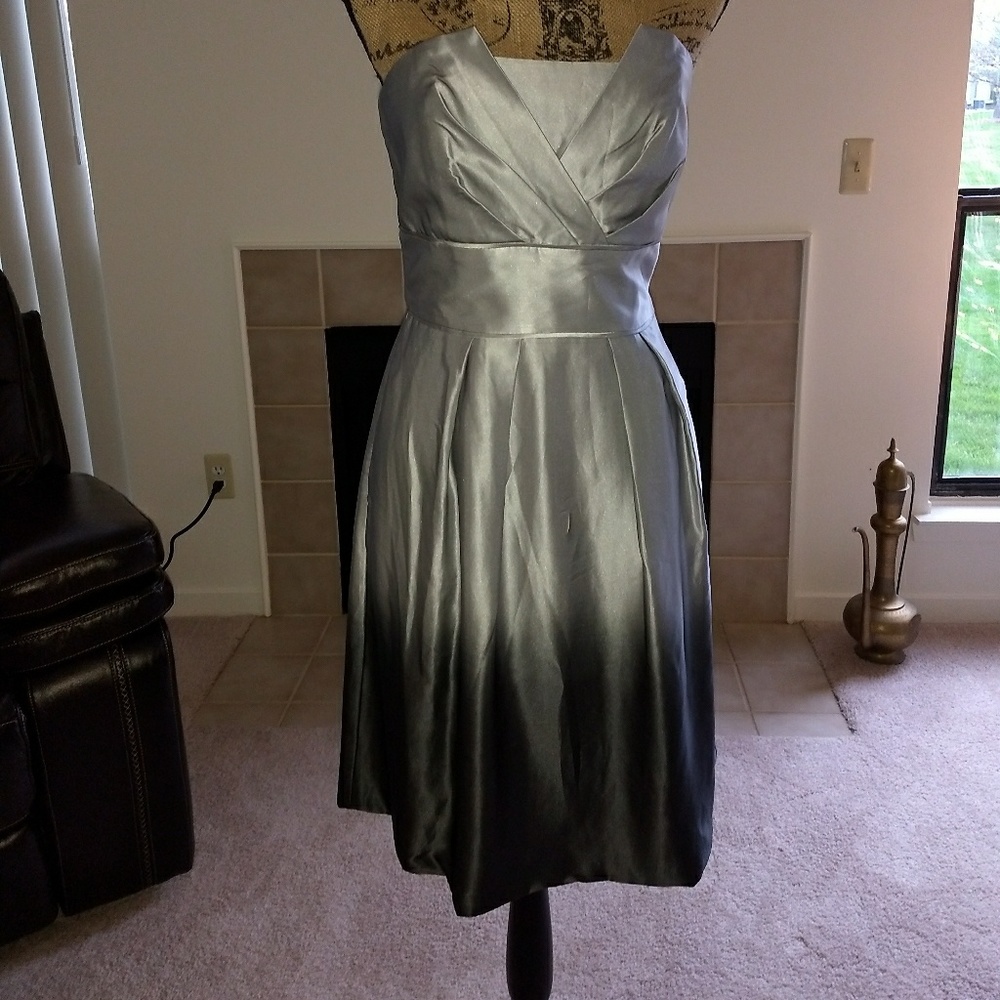 White House Black Market Silk Ombre Dress