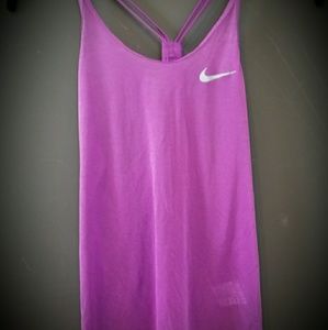 Nike Dri-Fit Sheer Active Purple Top  Small