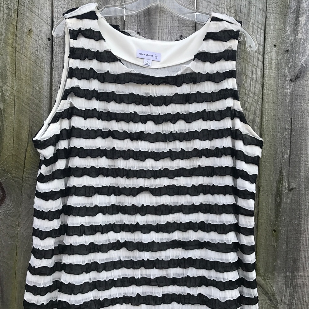 Black & White Camisole/Tank
