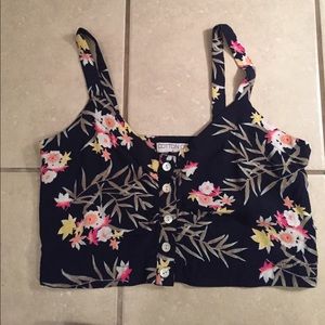 FLORAL CROP TOP