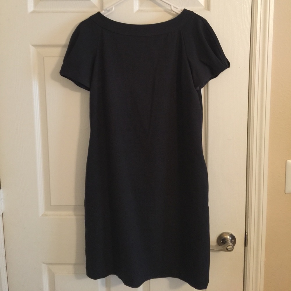 Gap Charcoal Grey Midi Sheath Dress w Pockets 💣