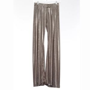 TRICIA FIX WIDE FLARE METALLIC PANTS large