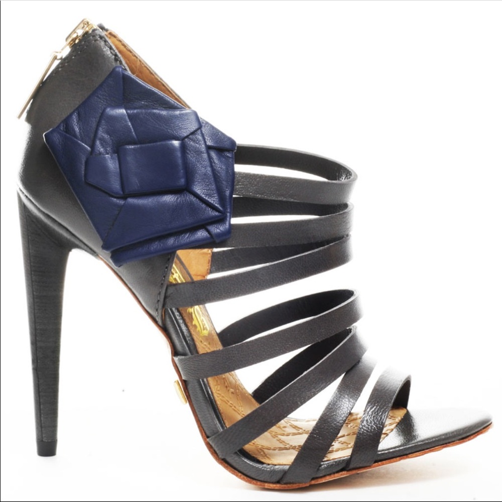 LAMB stunning stiletto heels w/blue leather 🌸