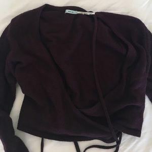 Ballerina style wrap top