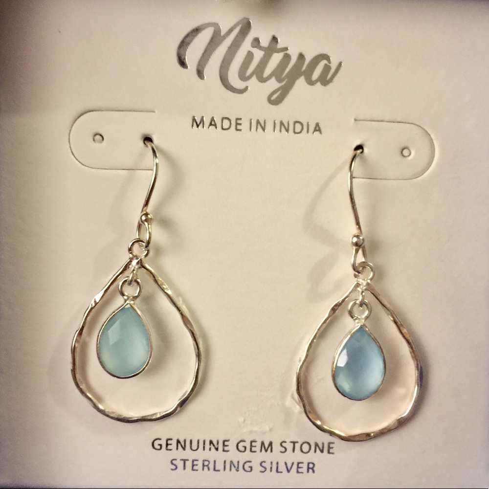 Chalcedony earrings