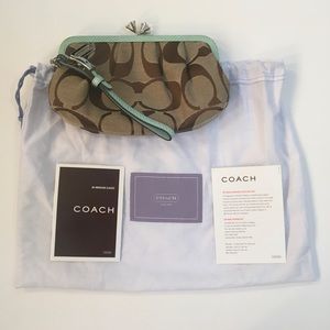 Coach Snakeskin Clutch