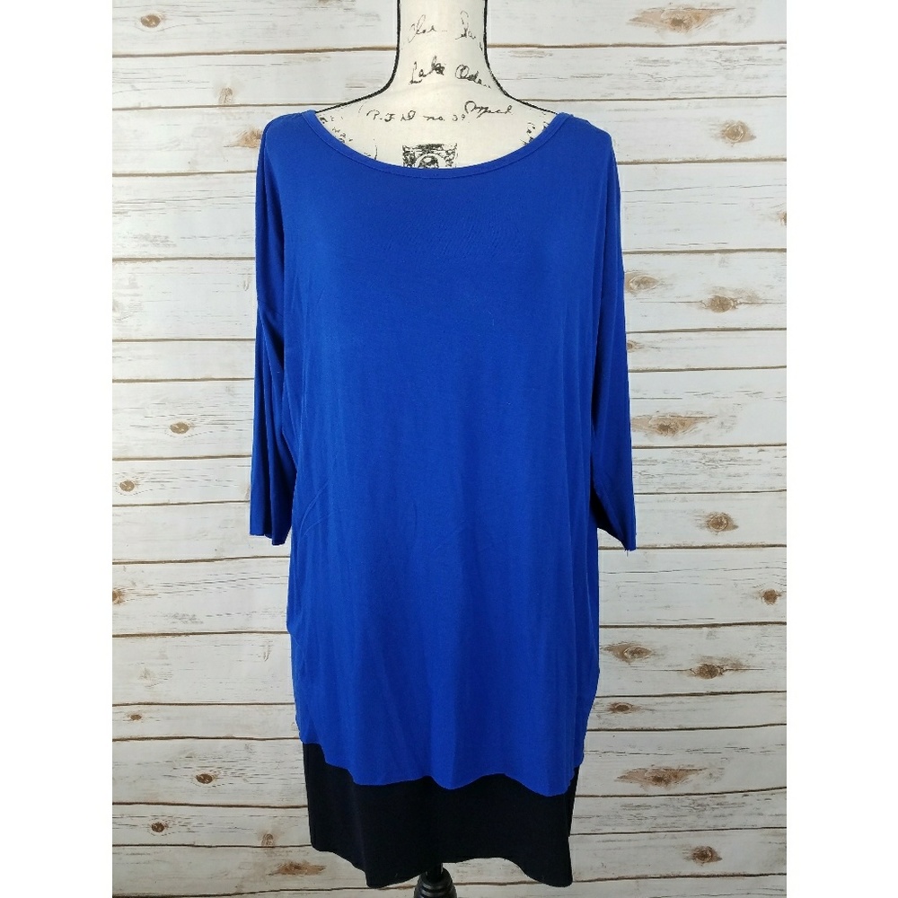 Bailey 44 Layered 3/4 Sleeve Tunic Shift Dress