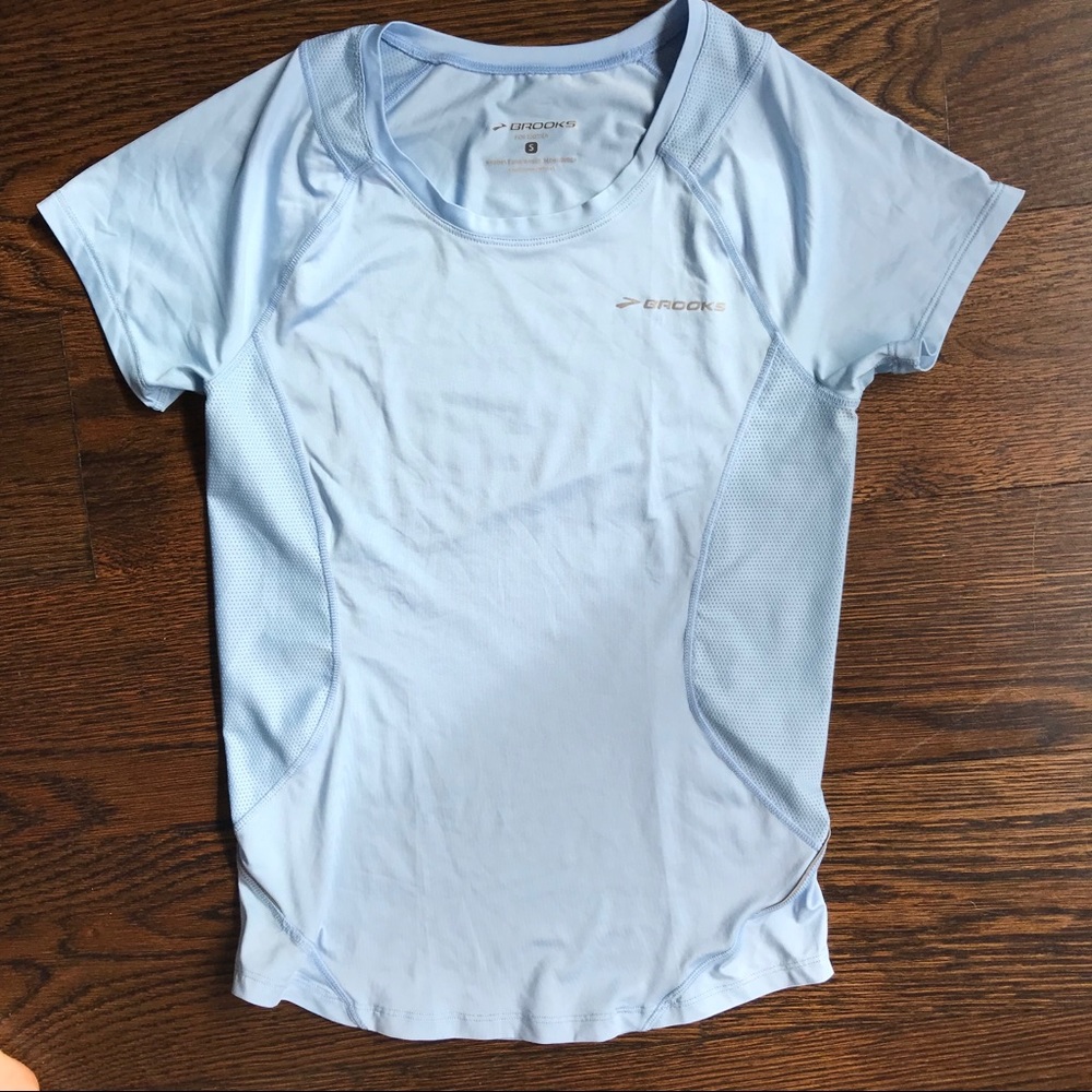 Brooks baby blue shirt