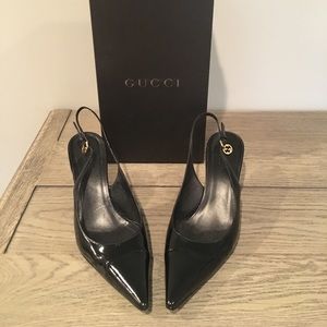 Gucci sling back heels