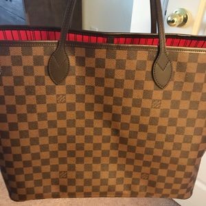 Authentic Louis Vuitton checkered tote.