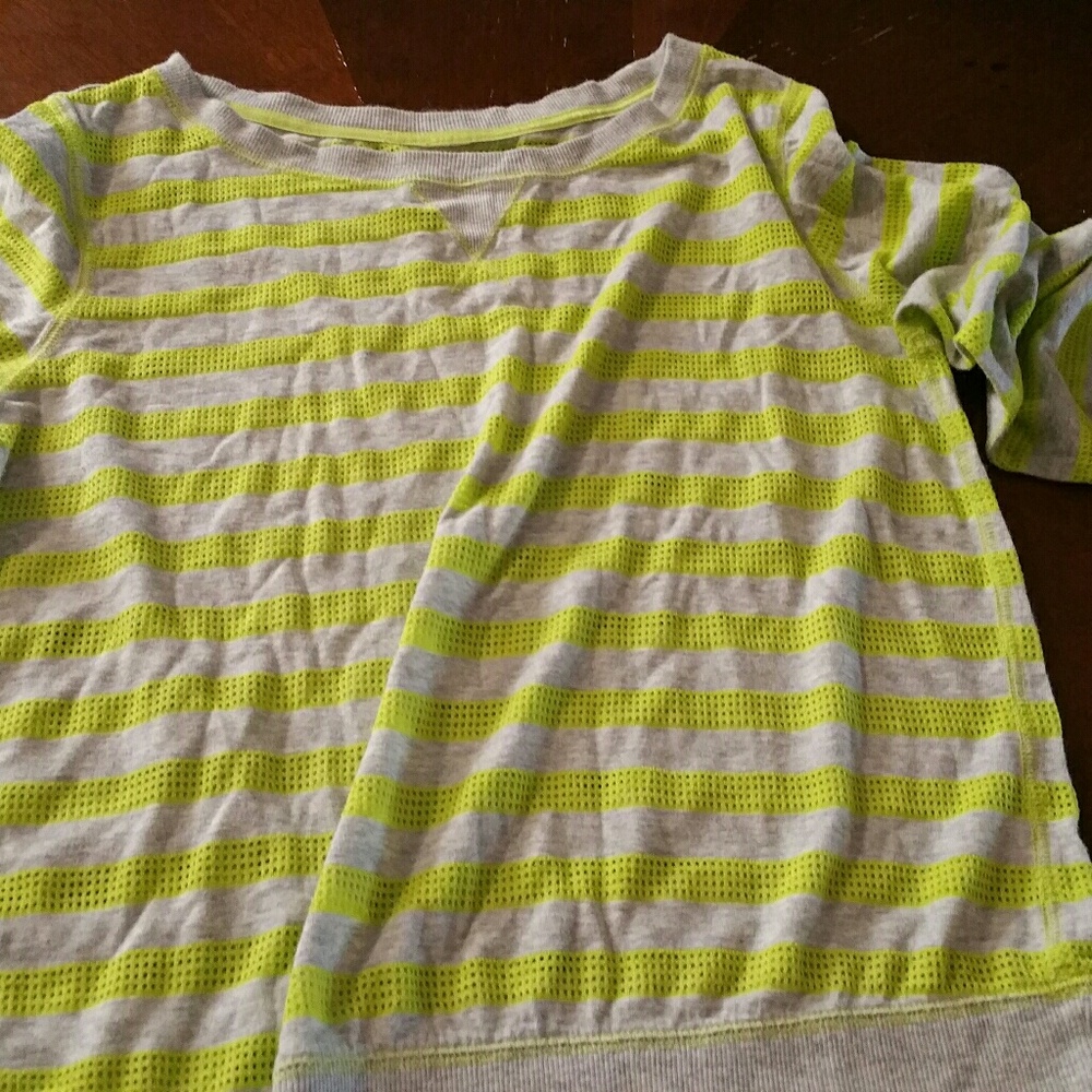 Sweatshirt grey and neon yellow mesh!